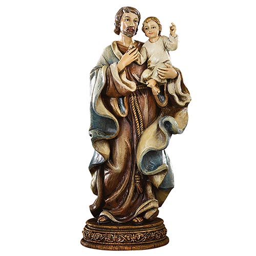 6.5in. Bellavista St Joseph and Child Statue
