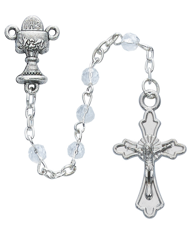 Crystal Communion Rosary with Cross
