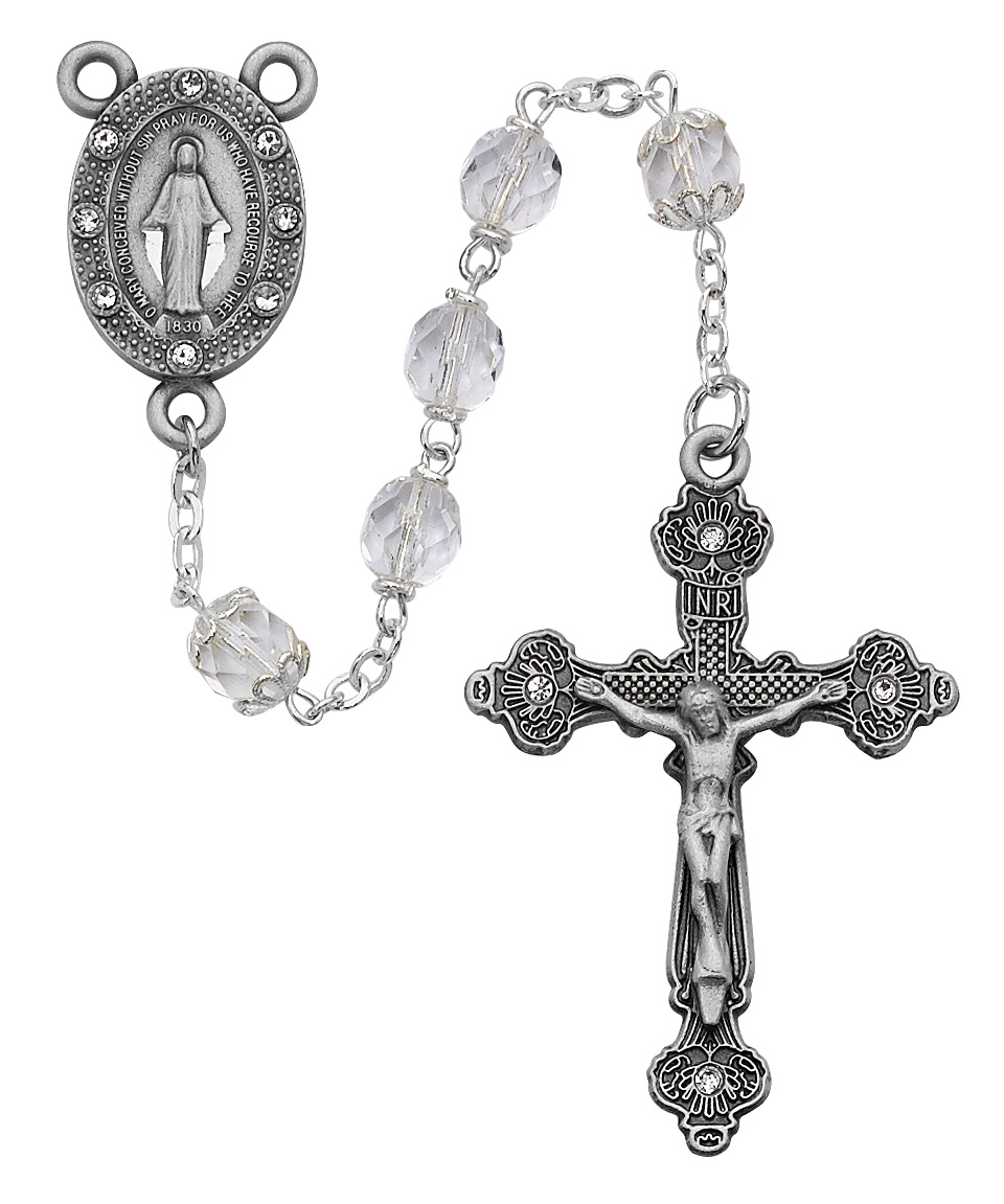 Clear Glass Rosary