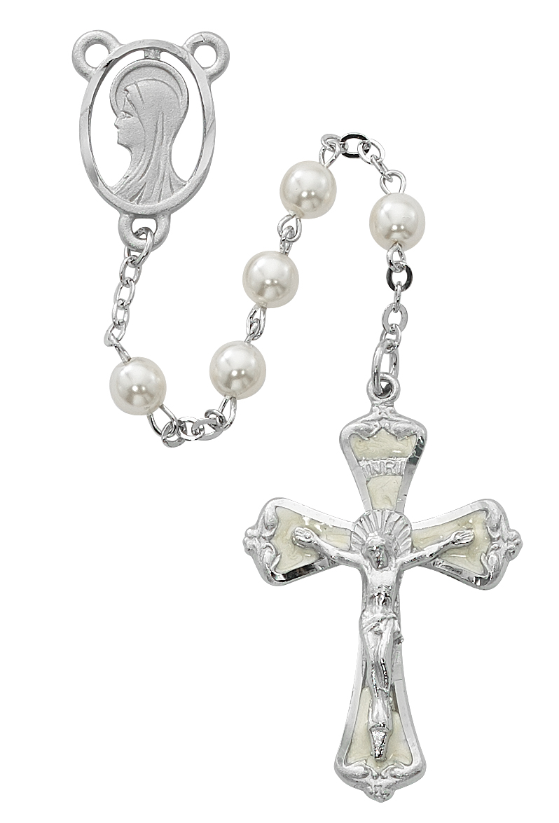 Pearl Madonna Rosary