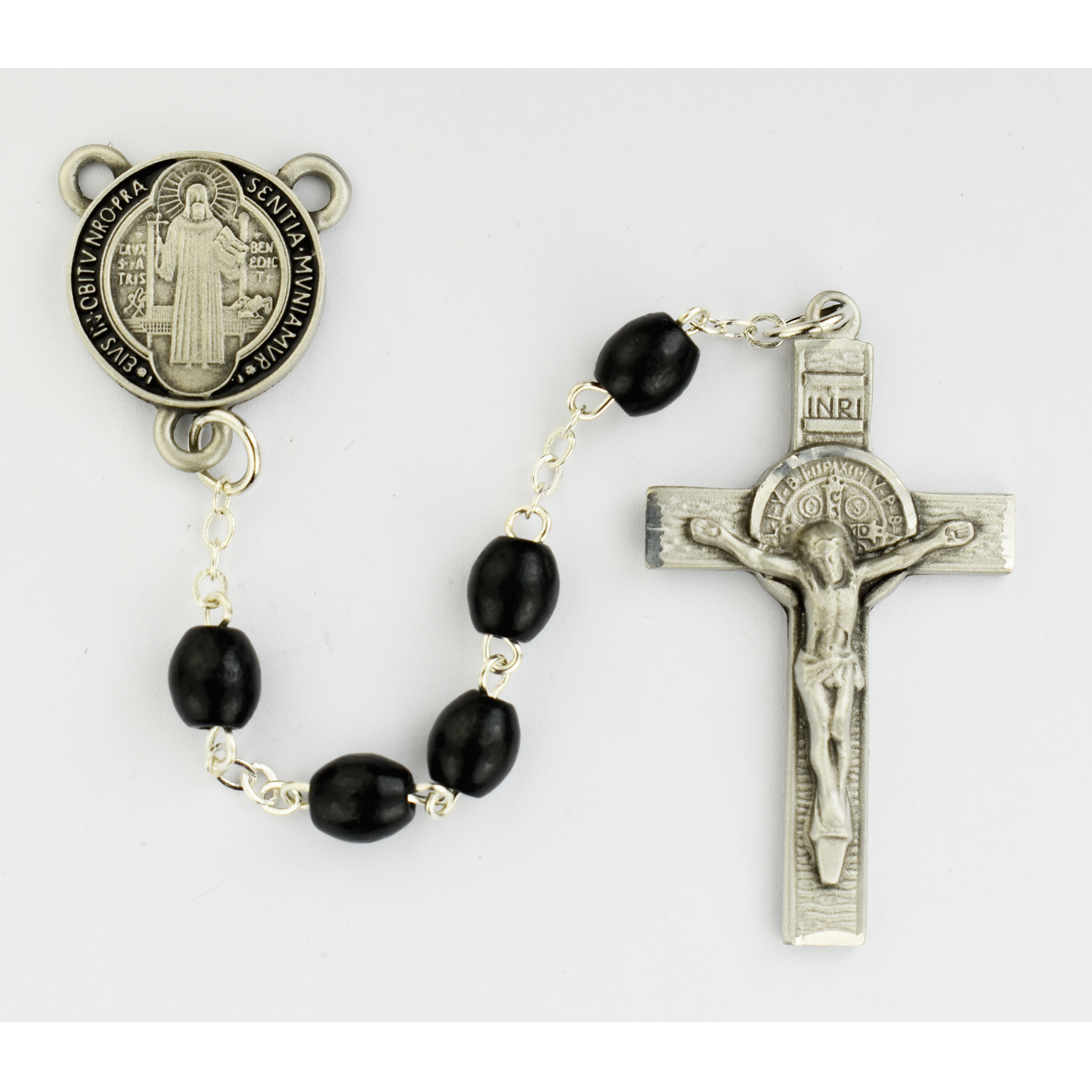 Black Wood Epoxy St. Benedict Rosary