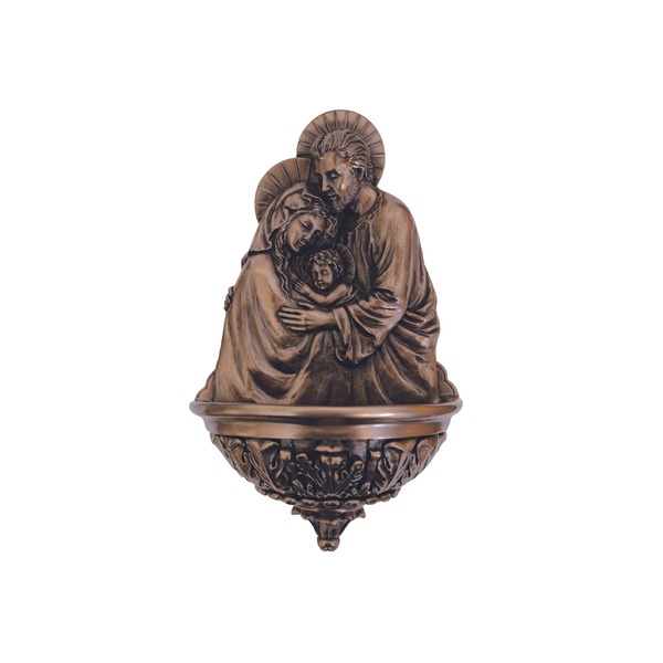 Statue Holy Family 9 in Resin Bronze