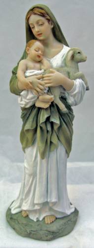Statue Mary L'Innocence 8 inch Resin Hand Painted