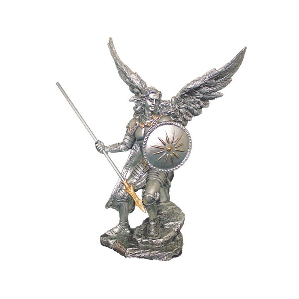 Statue St. Raphael 10 in Resin Pewter