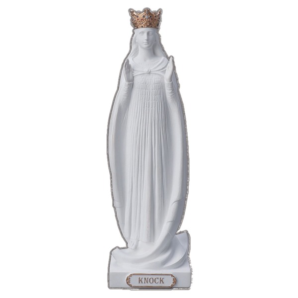 Statue Mary Our Lady of Knock 8 in Resin White