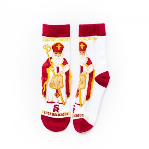 Sock Religious St. Nicholas Socks Kids Cotton Nylon Spandex