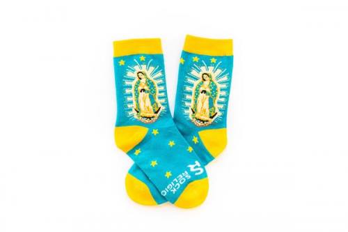 Sock Religious Our Lady of Guadalupe Socks Kids Cotton Nylon Spa
