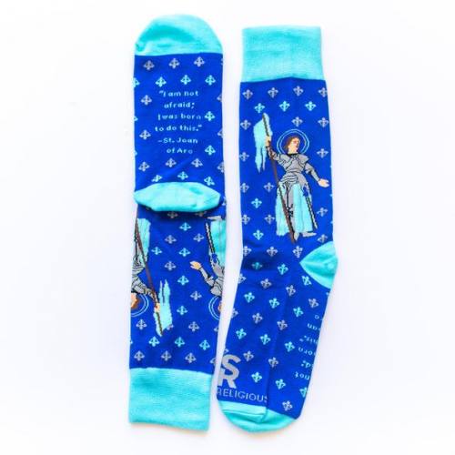 Sock Religious Saint Joan of Arc Socks Adult Cotton Nylon Spande