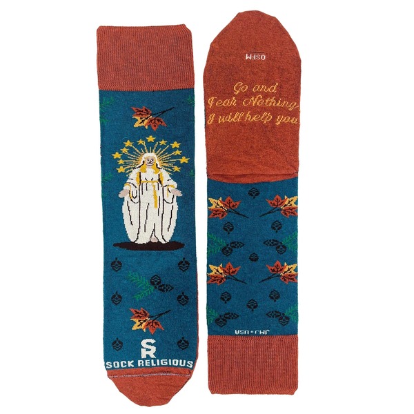 Sock Religious Our Lady Of Champion Adult Cotton Nylon Spandex