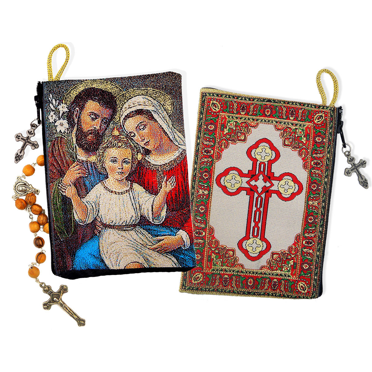 Rosary Case Holy Family 5 3/8 x 4