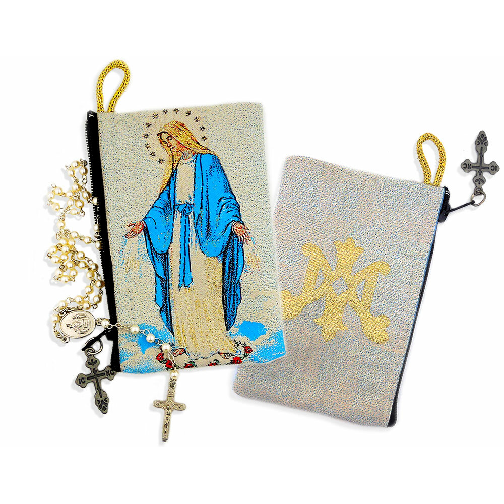 Rosary Case Our Lady of Grace 4 1/2 x 3