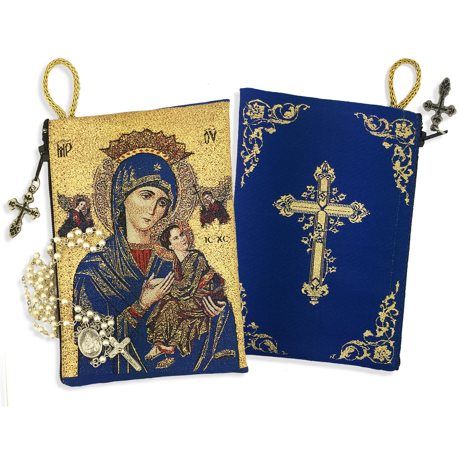 Rosary Case Our Lady of Perpetual Help 5 3/8 x 4