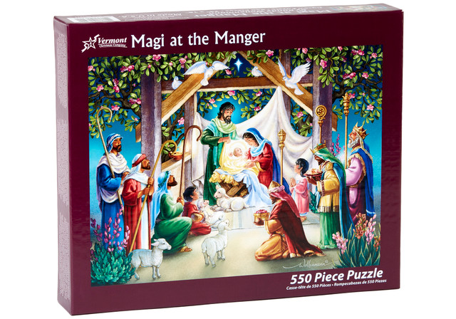 Puzzle Magi At The Manger 550 Piece Jigsaw