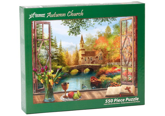 Puzzle Autumn Church 550 Piece Jigsaw