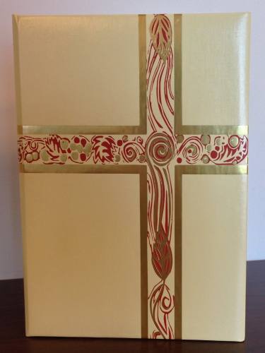 Ceremonial Folder Cream (White) & Gold Foil