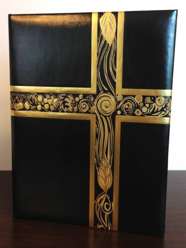 Ceremonial Folder Black & Gold Foil