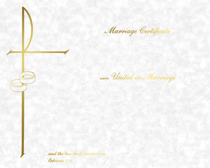Marriage Certificate Parchment Create Your Own