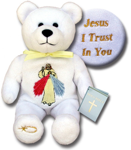 Teddy Bear Jesus Divine Mercy Holy Bears Plush