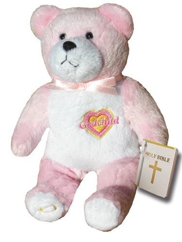Teddy Bear Godchild Pink Holy Bears Plush
