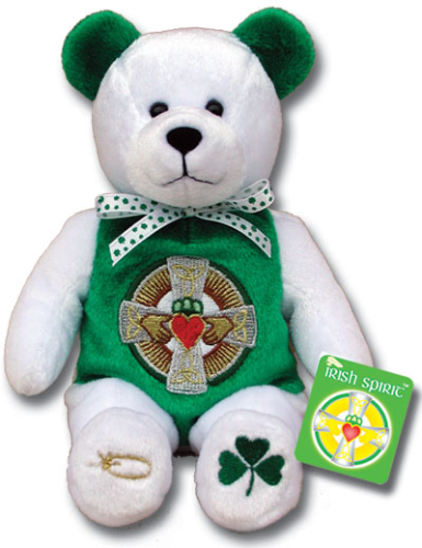 Teddy Bear Claddagh Celtic Irish Spirit Holy Bears Plush