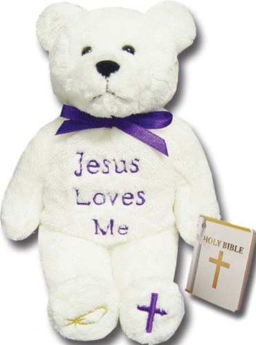 Teddy Bear Jesus Loves Me Holy Bears Plush