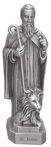 Statue St. Jason Tarsus 3.5 inch Pewter Silver