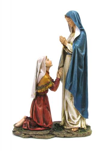 Statue Mary Our Lady Lourdes 10.5 inch Resin Painted