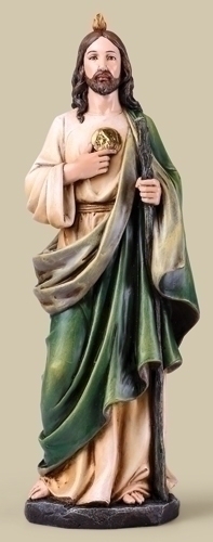 Statue St. Jude Thaddeus 14 inch Resin Painted
