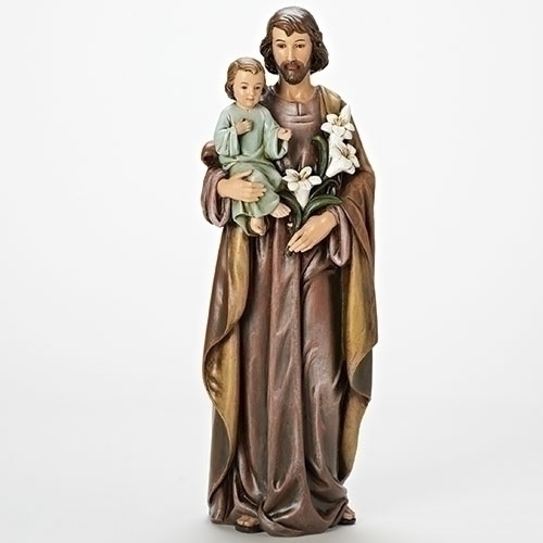 Statue St. Joseph 18 inch Resin Painted