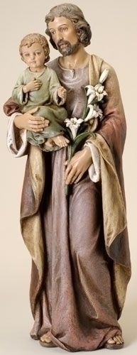 Statue St. Joseph 37 inch Resin Painted