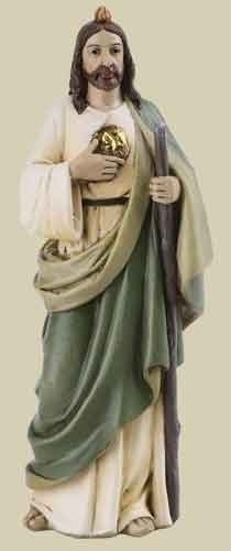 Statue St. Jude Thaddeus 4 inch Resin Painted