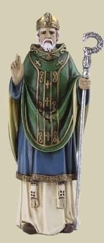 Statue St. Patrick 4 inch Resin Painted