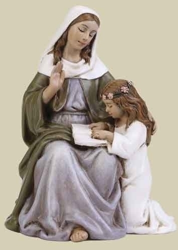 Statue St. Anne 2.75 inch Resin Painted
