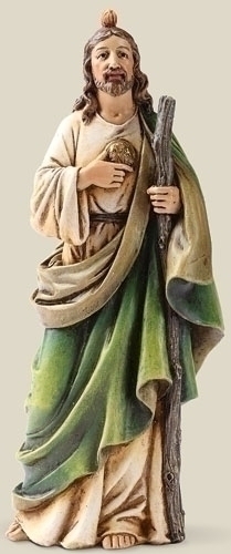 Statue St. Jude Thaddeus 6.5 inch Resin Painted