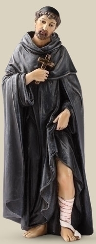 Statue St. Peregrine 6.25 inch Resin Painted